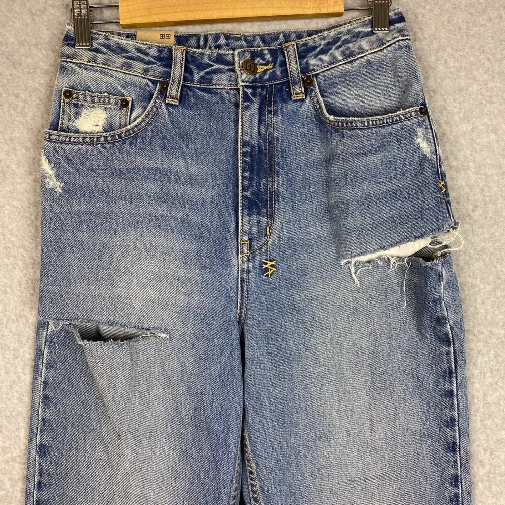 Ksubi Jeans Size 26 Playback True Vintage High Rise Relaxed Leg Distressed
